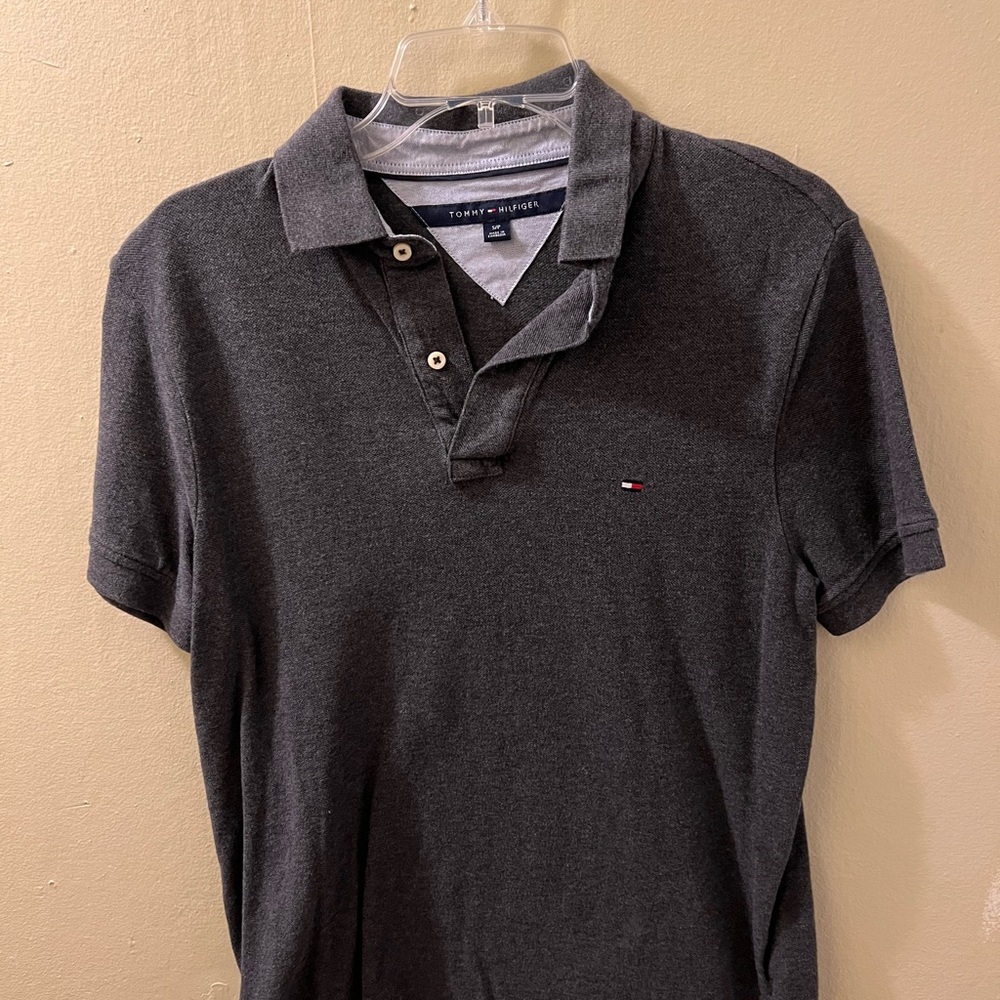 Tommy Hilfiger Men's Charcoal Polo Shirt